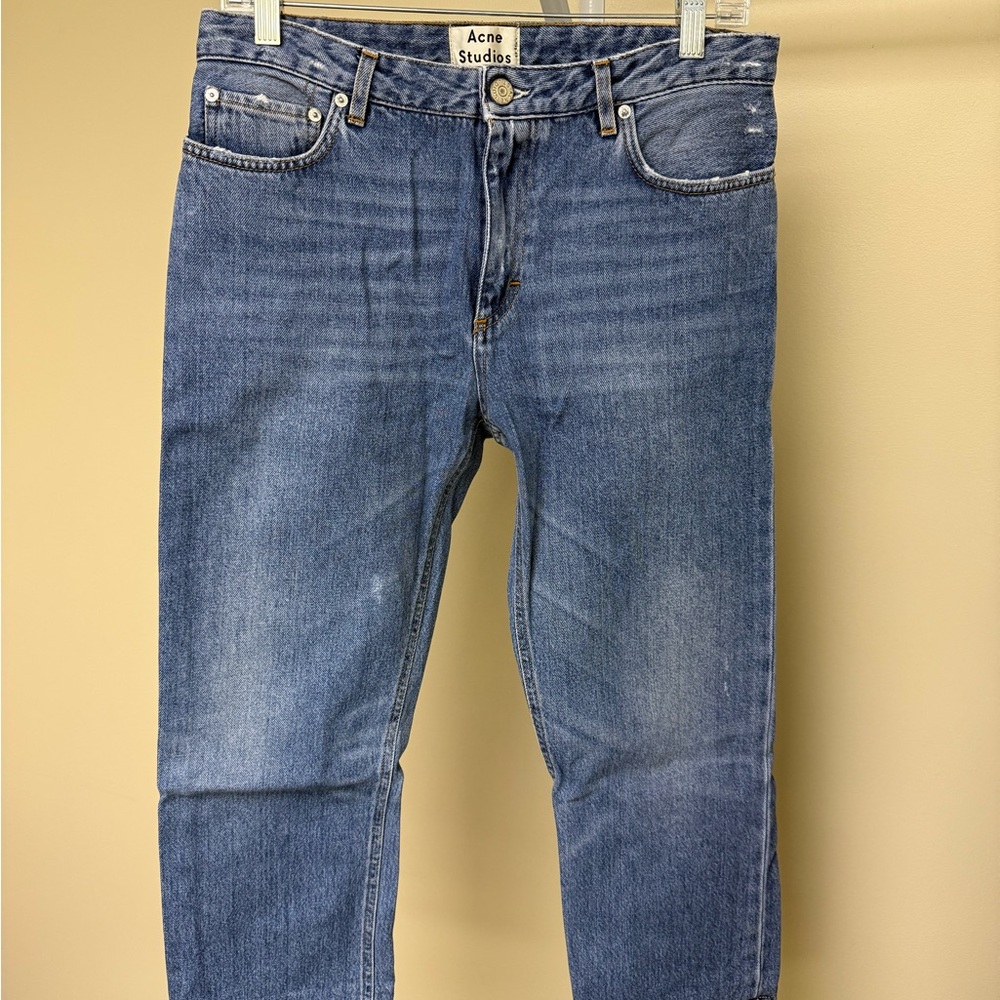 Acne Studios Pop Vintage Straight Jeans Size 26 EU 36 Cropped 100% Cotton